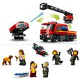 LEGO® 60414 City La Caserne et le Camion de Pompiers, Jouet de Figurine de Chien et 5 Minifigurines, Cadeau Enfants-3