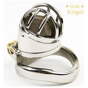 Cage De Chasteté En Acier Inoxydable Pour Homme - SM Bondage - Verrouillable - Sans Marque Générique