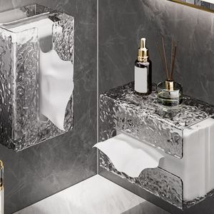 Holigie Porte-Mouchoirs Mural Noir En Aluminium - Support Élégant Pour Cuisine, Salle De Bain Et Toilettes