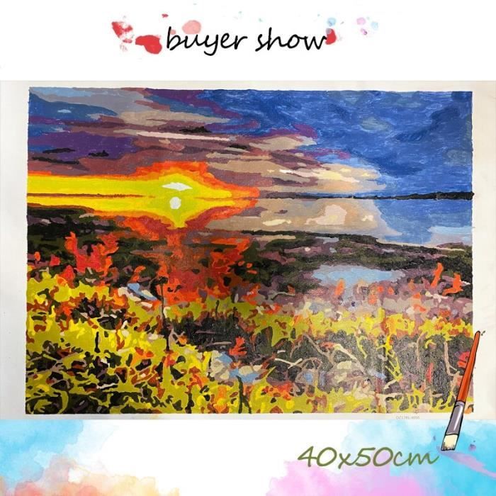 Peinture Paysage Bord De Mer | Peinture Nature