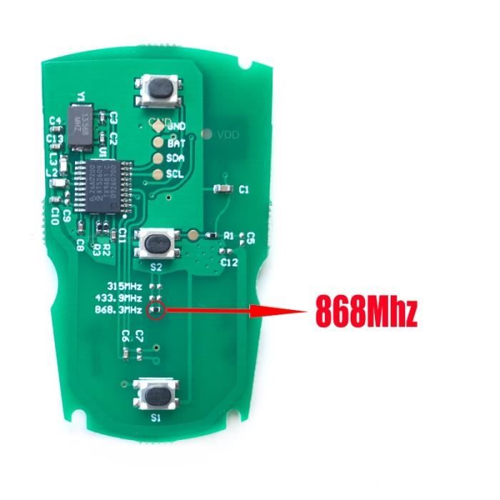 Coque Clé BMW HooRLZ - Compatible E60 E90 E87 Etc. - Boîtier Remplacement 3 Boutons Pour Télécommande BMW