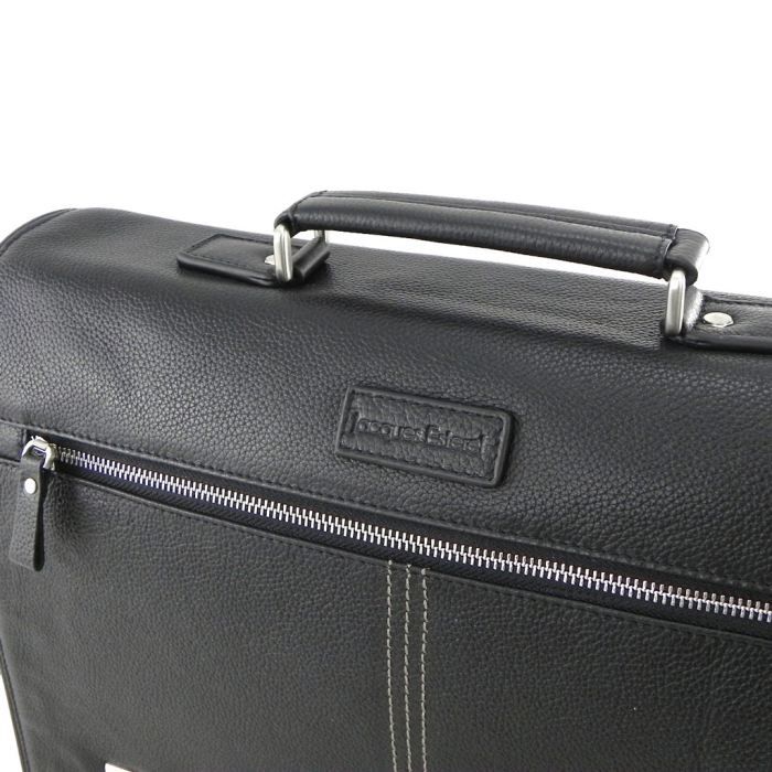 Sacoche cuir Jacques Esterel noir pleine fleu Achat Vente sacoche informatique Sacoche cuir Jacques Ester a prix fou Cdiscount
