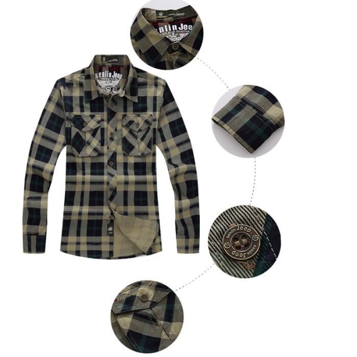 Chemise treillis hotsell homme
