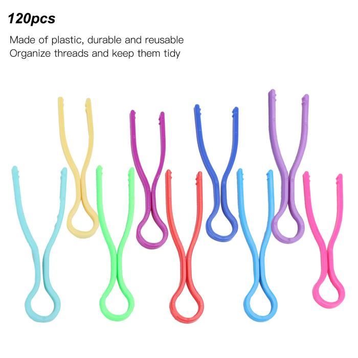 UTMACH Kit Organisation Couture - 88 Pièces : Pinces à Bobines, Supports Canette Et Huggers Silicone - Multicolore