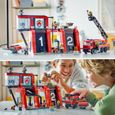 LEGO® 60414 City La Caserne et le Camion de Pompiers, Jouet de Figurine de Chien et 5 Minifigurines, Cadeau Enfants-4