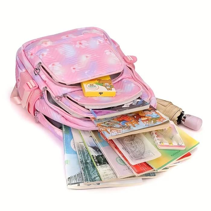 Grand Sac à Dos Scolaire STITCH BEACH Avec Chariot – Adaptable Trolley – 33x15x42 Cm – Confort & Résistance Enfant