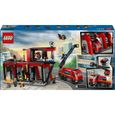 LEGO® 60414 City La Caserne et le Camion de Pompiers, Jouet de Figurine de Chien et 5 Minifigurines, Cadeau Enfants-5