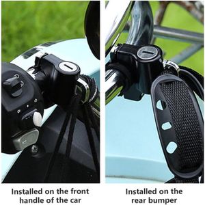 Batterie Velo Electrique Serrure Antivol Pour Moto En Alliage D'aluminium - Avec 2 Clés, Couleur Argenté, Marque Uxcell, Universelle Verrou Disque Frein Antivol