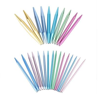 Lot De 9 Aiguilles à Crochet En Aluminium Avec Poignée Ergonomique Softgrip - Tailles 2.0 à 6.0 Mm - Pour Mains Arthritiques - 7