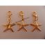CREATION BIJOUX PERLES CHARMS LOT 10 BRELOQUES ETOILE DE MER METAL ARGENTE