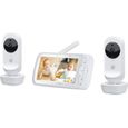 MOTOROLA Ease 35 Duo - Moniteur bébé avec 2 caméras - Ecran 5" HD - Vision nocturne - Talkie walkie - Zoom - Température ambiante-0