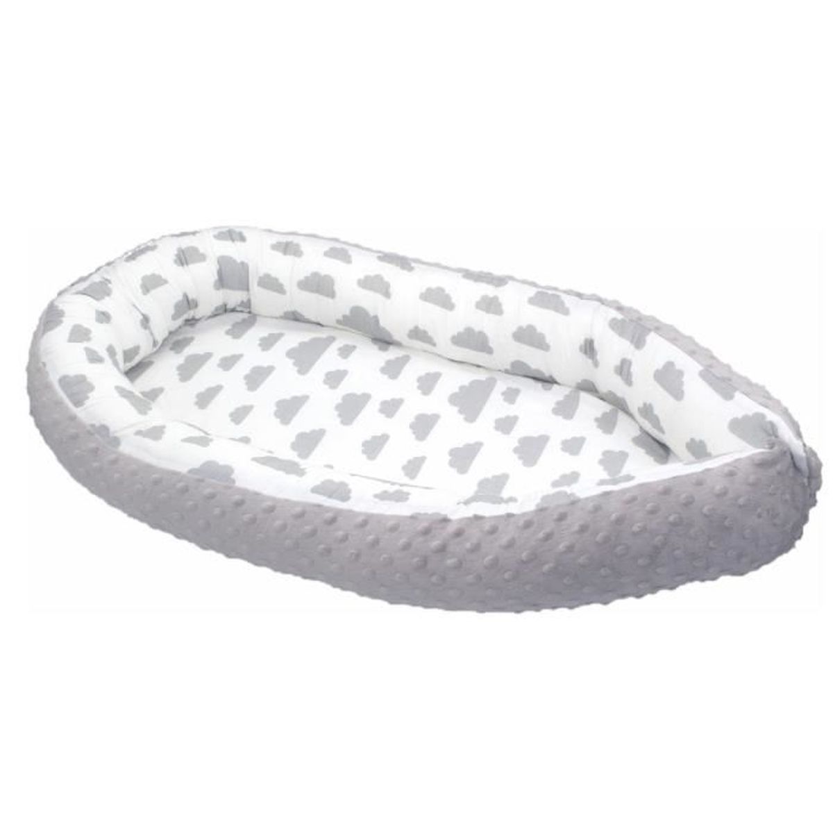 Callyna Reducteur De Lit Bebe Evolutif Avec Matelas Amovible Nid Bebe Cale Bebe Gris Nuage Cdiscount Puericulture Eveil Bebe