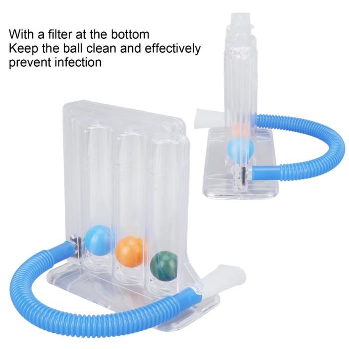 Entraîneur Respiratoire Portable Omlalayi - Exercice Poumon Avec Résistance Réglable Pour Capacité Pulmonaire Et Endurance