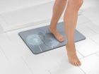 WENKO Tapis de Bain Antidérapant ASTERA | Tapis Salle de Bain en Diatomite Naturelle Absorbante & Séchage Rapide | Gris | 60x39 cm
