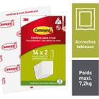 MELISSA & DOUG Languettes Accroches Tableaux Grand Modèle Command, Blanc, PH206-14EU