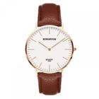 Montre Femme RMEGA - Cuir - Etanche - Analogique - Chic - Blanc