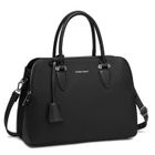 David Jones - Sac à Main Femme Bugatti - Cabas Fourre-Tout Elégant Cuir PU - 2 Compartiments Multipoche Chic - Noir