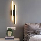 DELIPOP Applique Murale LED Dimmable Moderne Forme de ligne Lampe murale 3000K/4000K/6000K Pour chambre, couloir, entrée – Noir