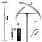 Lampadaire sur pied FIMEI avec Luminosité Réglable - LED moderne séparé adaptée à la lecture dans la chambre ou le salon - Gris