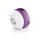 WATT&CO Multiprise WATTBALL + USB - violet - Watt and Co