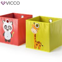 VICCO set de 2 boîtes pliantes 30x30 cm boîte pliante pour enfants boîte de rangement panier étagère 4251421933415