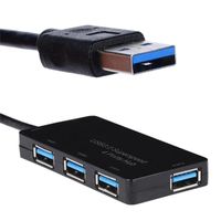 4 ports USB 3.0 HUB Super haute vitesse adaptateur pour PC portable