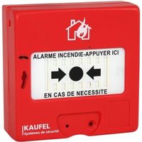 KAUFEL - Déclencheur manuel alarme rouge Type 4 - 534115