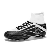 Chaussures de Football Homme highTop Spike-OOTDAY- Crampons Profession Athlétisme Entrainement Chaussures de Sport-Noir