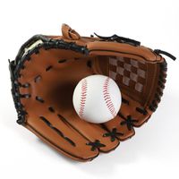 Gant de Baseball pour Adulte Enfant 10.5/11.5/12.5 pouces, Marron