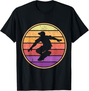 SKATEBOARD - LONGBOARD Skateboard Skateboard rétro T-Shirt.[Z1642]