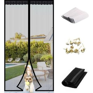 Moustiquaire Porte Magnetique 80x210cm,Rideau De Porte Anti Mouche Pour Couloirs,Portes,Patio,Exterieur,Magnétique Moustique Sans - Maison