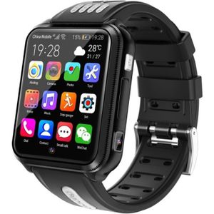 MONTRE CONNECTÉE Montre Connectée Enfants 4G GPS 2G+16 G Montre WiFi Appel Vidéo SOS - HD- Noir/Gris