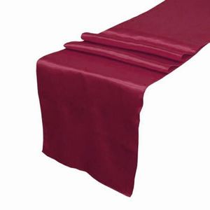 Chemin 30 275cm Satin Lieu De Fete Table Damas Plaine Coureur De