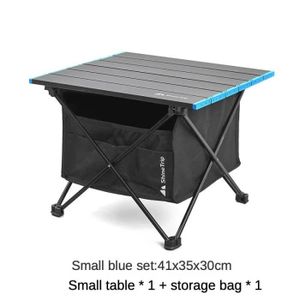TABLE DE CAMPING Blue Set S - Table de Camping Pliante en Alliage d