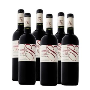 VIN ROUGE Le B par Maucaillou 2019 - Bordeaux Superieur  - vin rouge de Bordeaux - lot de 6x75cl