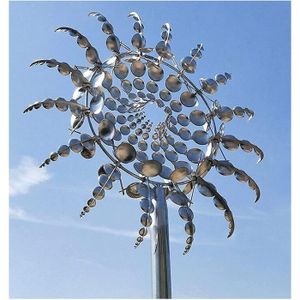 GIROUETTE - CADRAN Magique Métal Moulin VentSpinner Vent Décoration JardinCarillons éoliens CréatifsSculptures Cinétiques VentAttrapeVent pour P 236