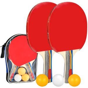 BOIS CADRE DE RAQUETTE Raquettes de Ping-Pong,2 Raquette Ping Pong, 3 Bal