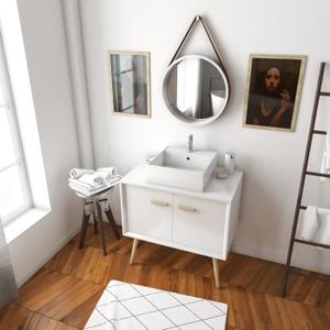 Meuble Salle De Bain 80 Cm Achat Vente Meuble Salle De Bain 80