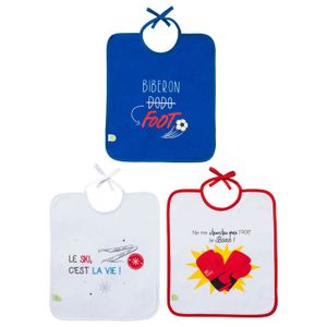 Promo Le Lot De 7 Bavoirs à Lacet Ou Scratch Chez Stokomani