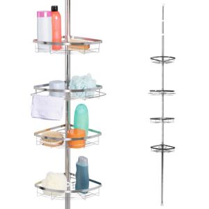 Argent env 290 cm bremermann /étag/ère dangle t/élescopique t/élescopique pouvant Atteindre jusqu/à Max