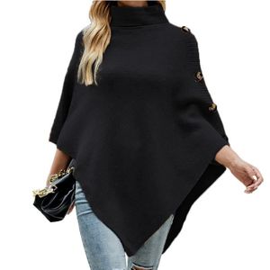 PONCHO Poncho Femme,Poncho Femme Hiver Automne Chaud à Co