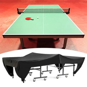 TABLE TENNIS DE TABLE Pwshymi - Extérieur patio terrasse étanche à l'eau et à la poussière tennis de table couverture - noir - 280x153x73cm