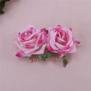 Blanc ivoire or strass rose fleur cheveux couronne guirlande bandeau festival 476