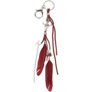 Femme 05050019 Mousqueton Anneau de Fixation styleBREAKER Porte-clefs avec Pierres Brillantes Couleur:Abricot