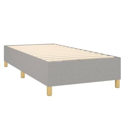 Gregory - Solide et Confortable Sommier Tapissier Blanc Pieds en 20 cm Gregory - Solide et Confortable Sommier Tapissier Blanc Pieds en 20 cm