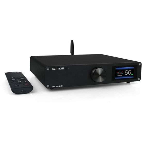 Ampli SMSL DA-9 Classe D – 2x90W, Bluetooth 5, XLR, Noir (occasion, Sans Antenne)