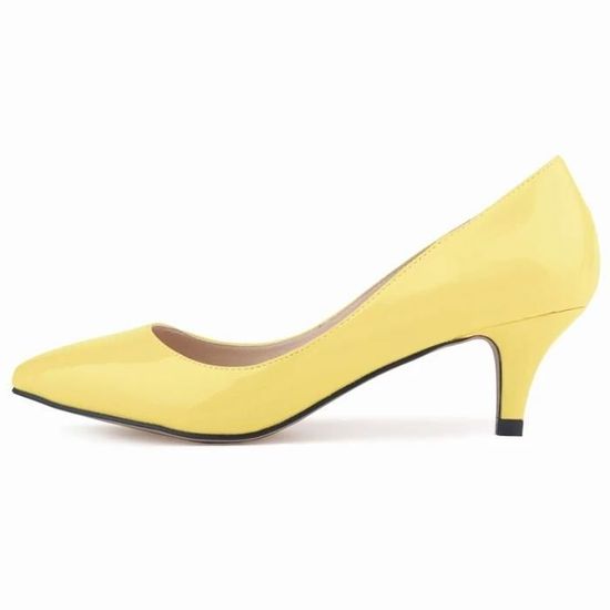 Escarpins à Talons Aiguilles Noirs - Pointure 37 - Cuir Vernis - Talon Haut (7,6-10 Cm) - Neuf Avec Emballage