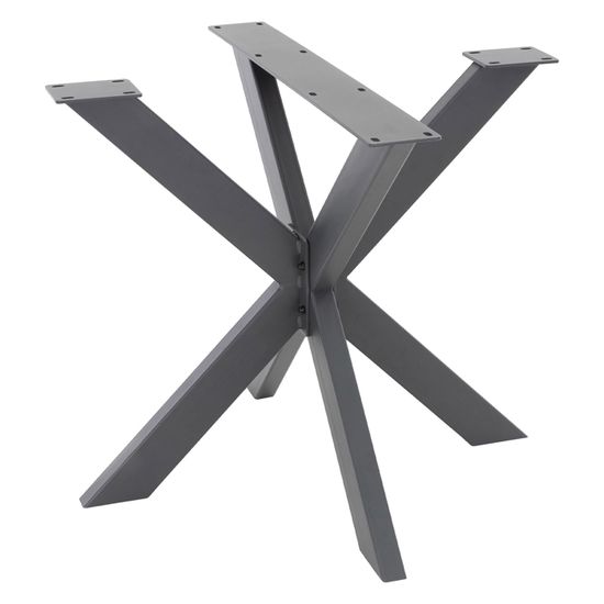 Piétement de table Verg acier laqué 120 x 70 x 72 cm noir