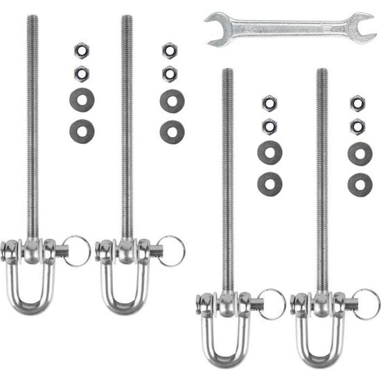 Crochet De Plafond, 450KG Capacité Crochet De Fixation Murale De Plafond Robuste 304 Acier Inoxydable Kit De Suspension Pour Hamac Chaise Accroc 98610691