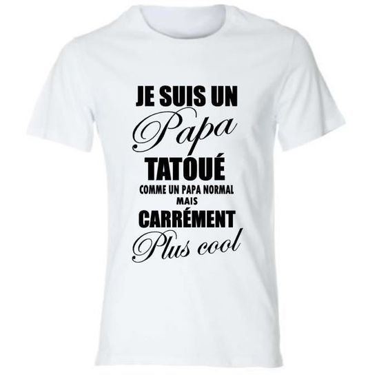 Téléchargement gratuit Images Tee Shirt Papa Tatoue Idee Cadeau Fete Des Peres T Shirt Marrant le plus cool par